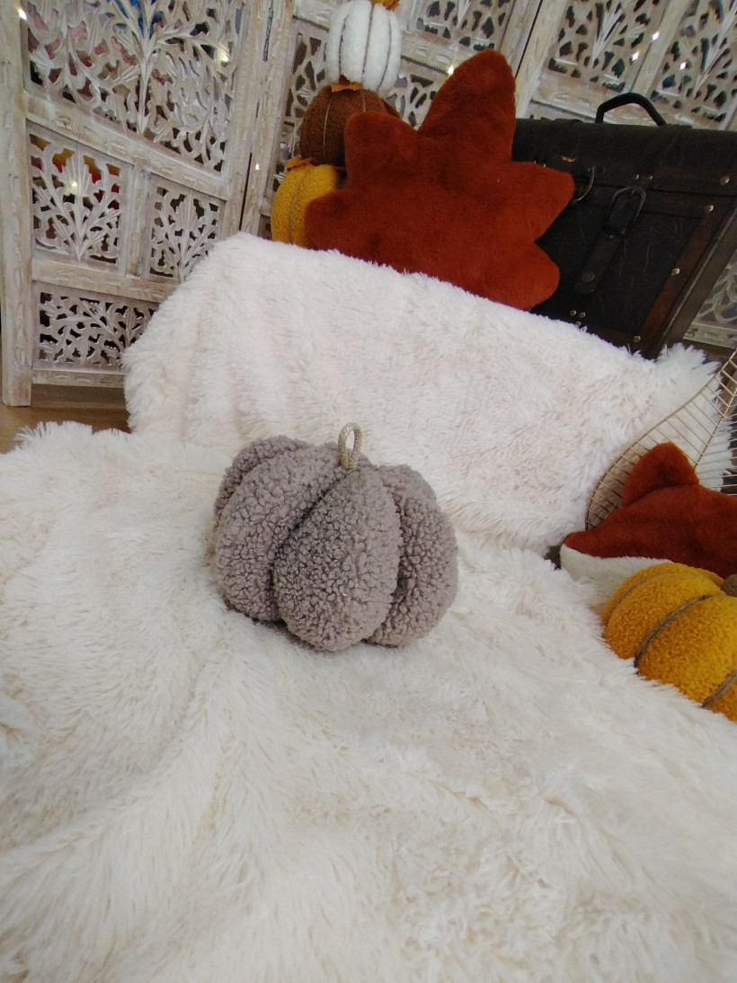 Coussin Citrouille - Céleste
