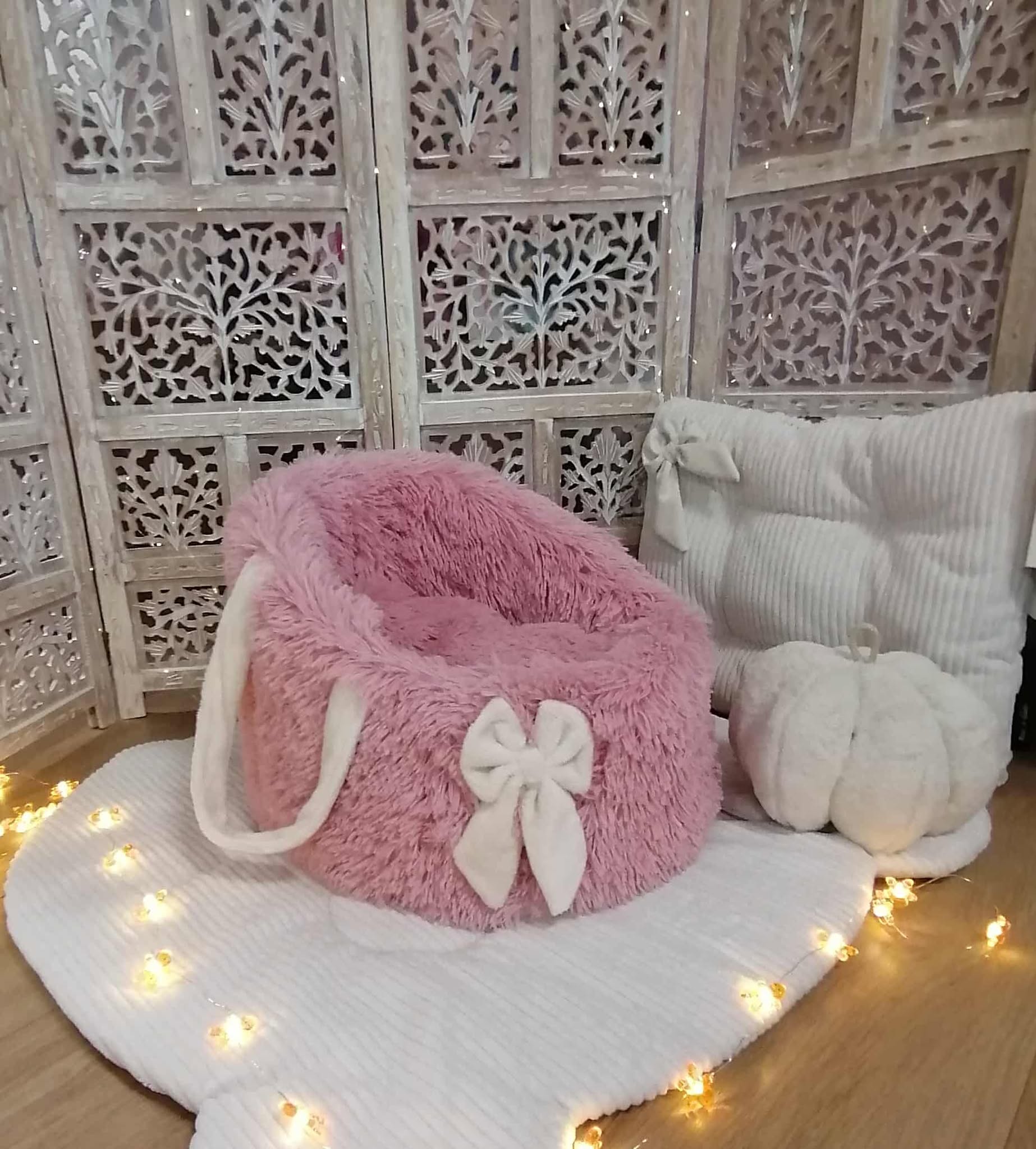 Housse Berceau La Danse des Saisons - Rose