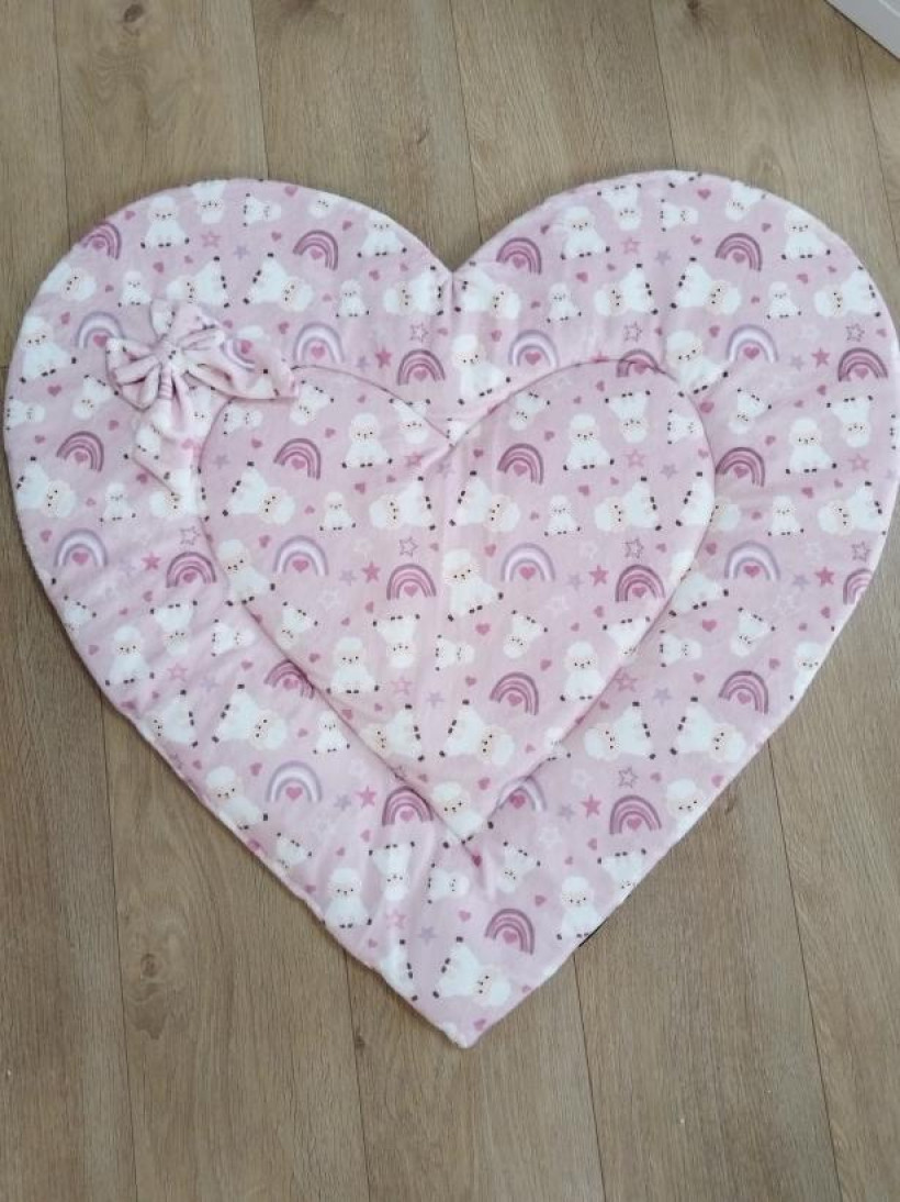 Tapis Coeur - Les trois Petits Moutons de Madame M.