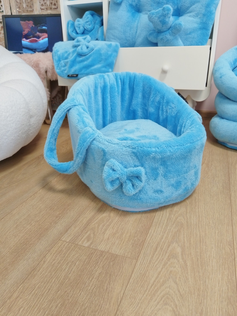 Housse pour Berceau Pilou Bleu cristal