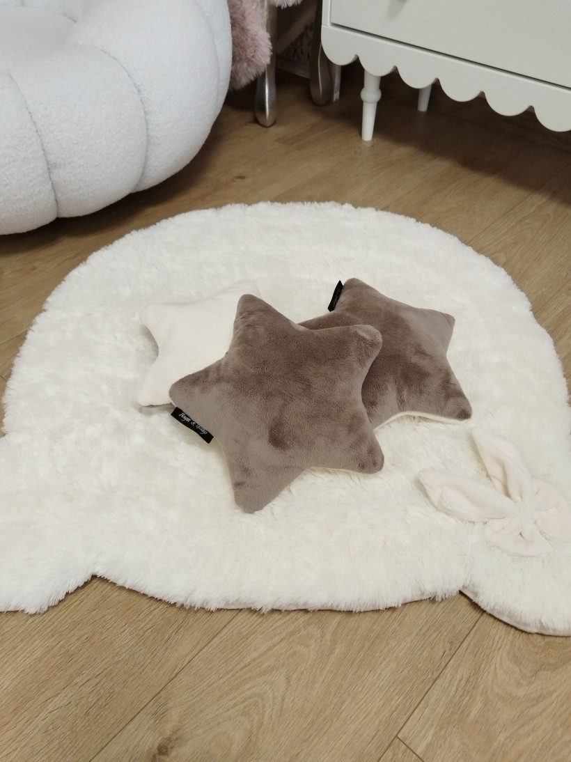 Coussin Étoile – Mocca Vanille