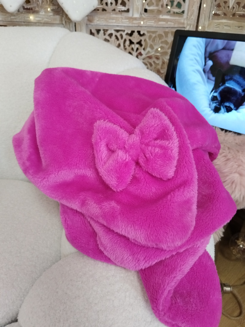 Couverture Pilou Fuchsia Intense