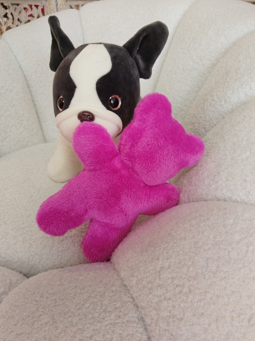 Jouet Ourson Pilou Fuchsia Intense