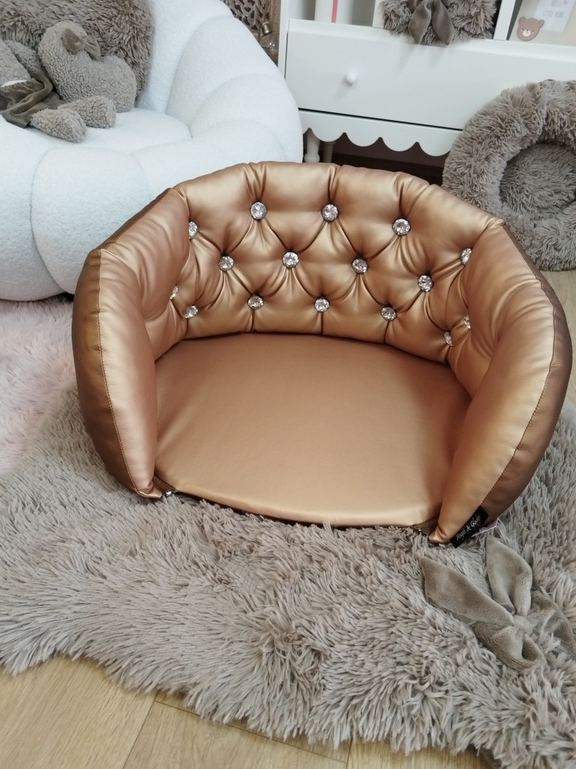 Sofa Doré foncé / Doré clair