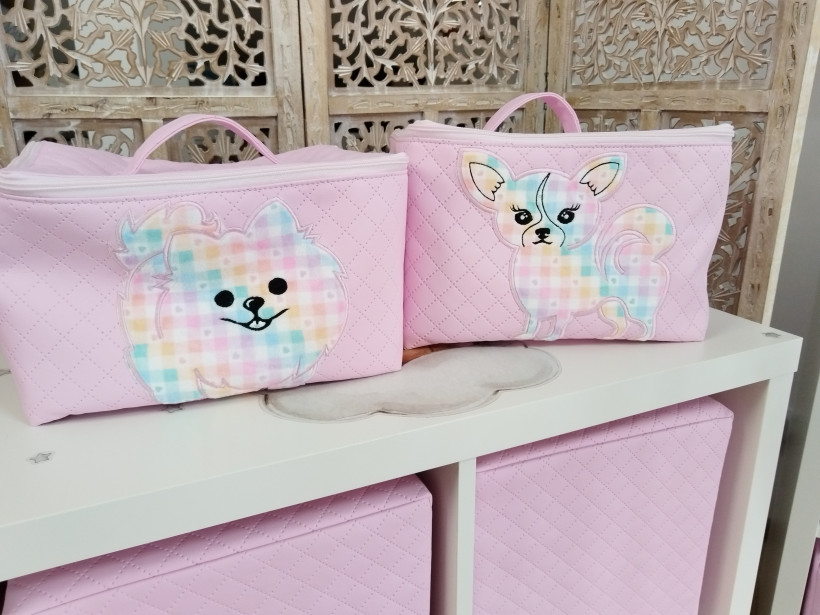 Trousse Melle M Rose - Broderie Aquarelle