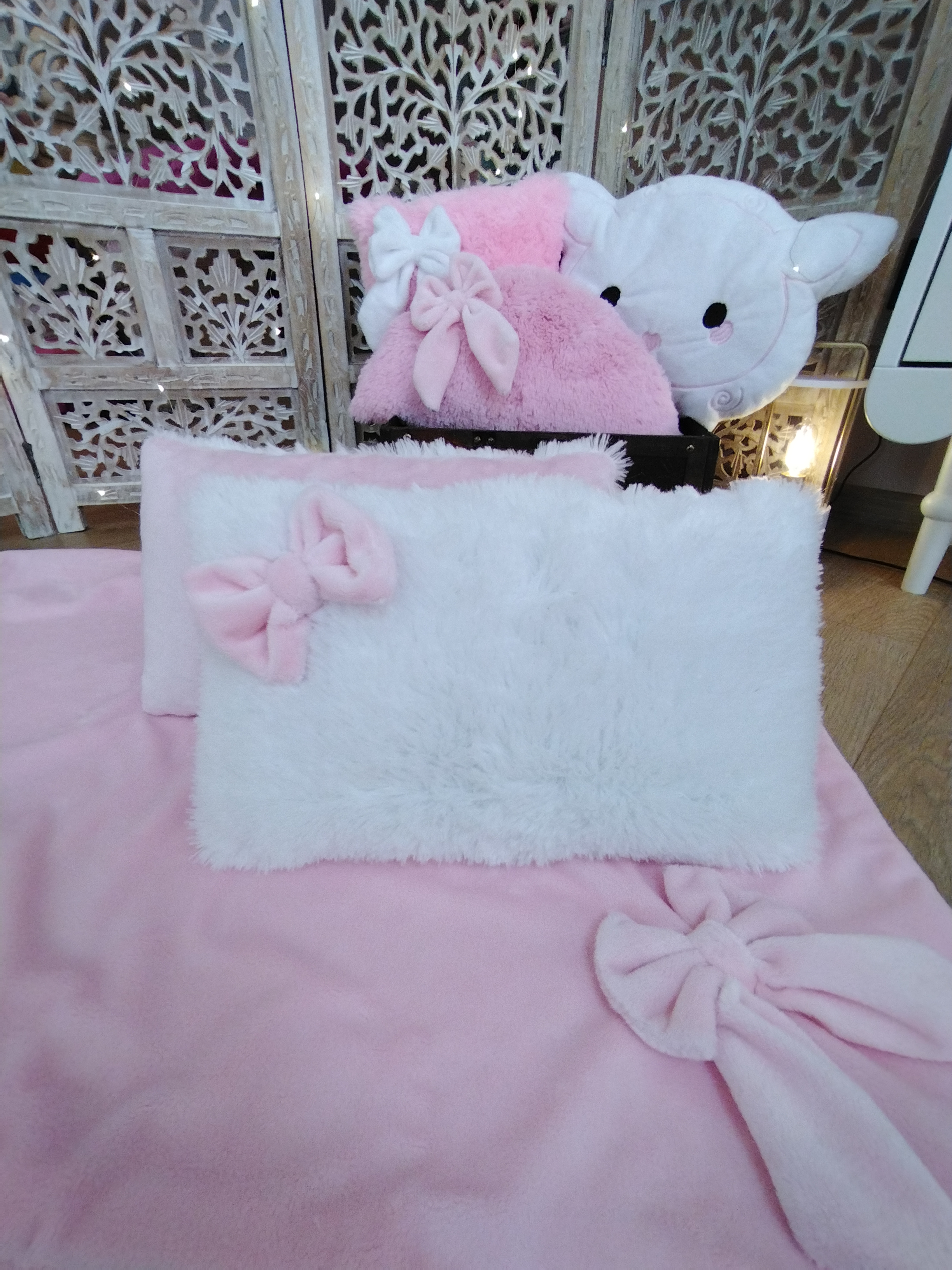 Coussin Rectangulaire - Fluffy Blanc