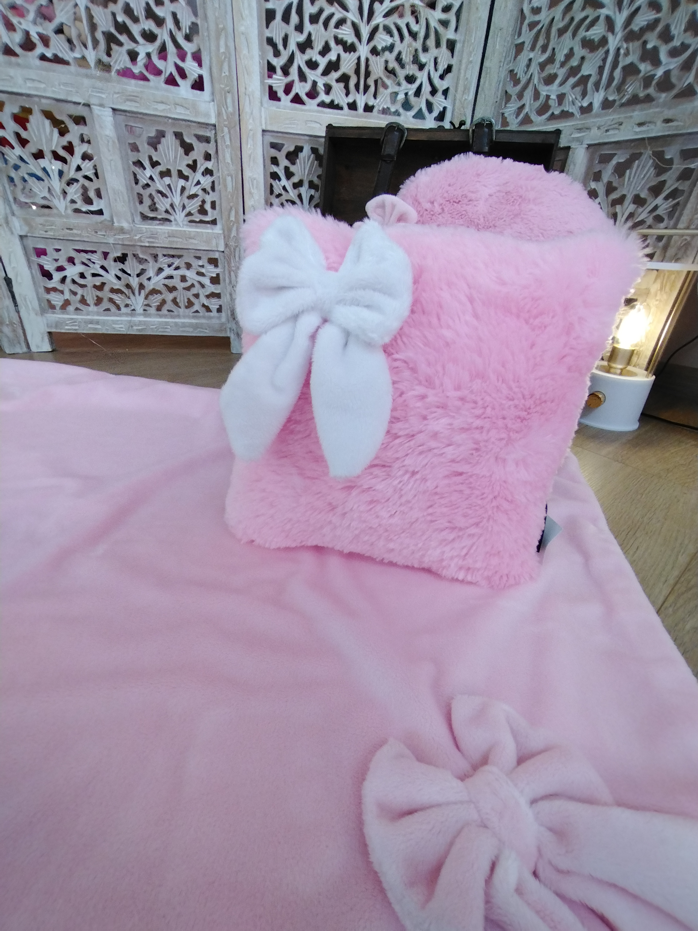 Coussin Carré - Fluffy Rose