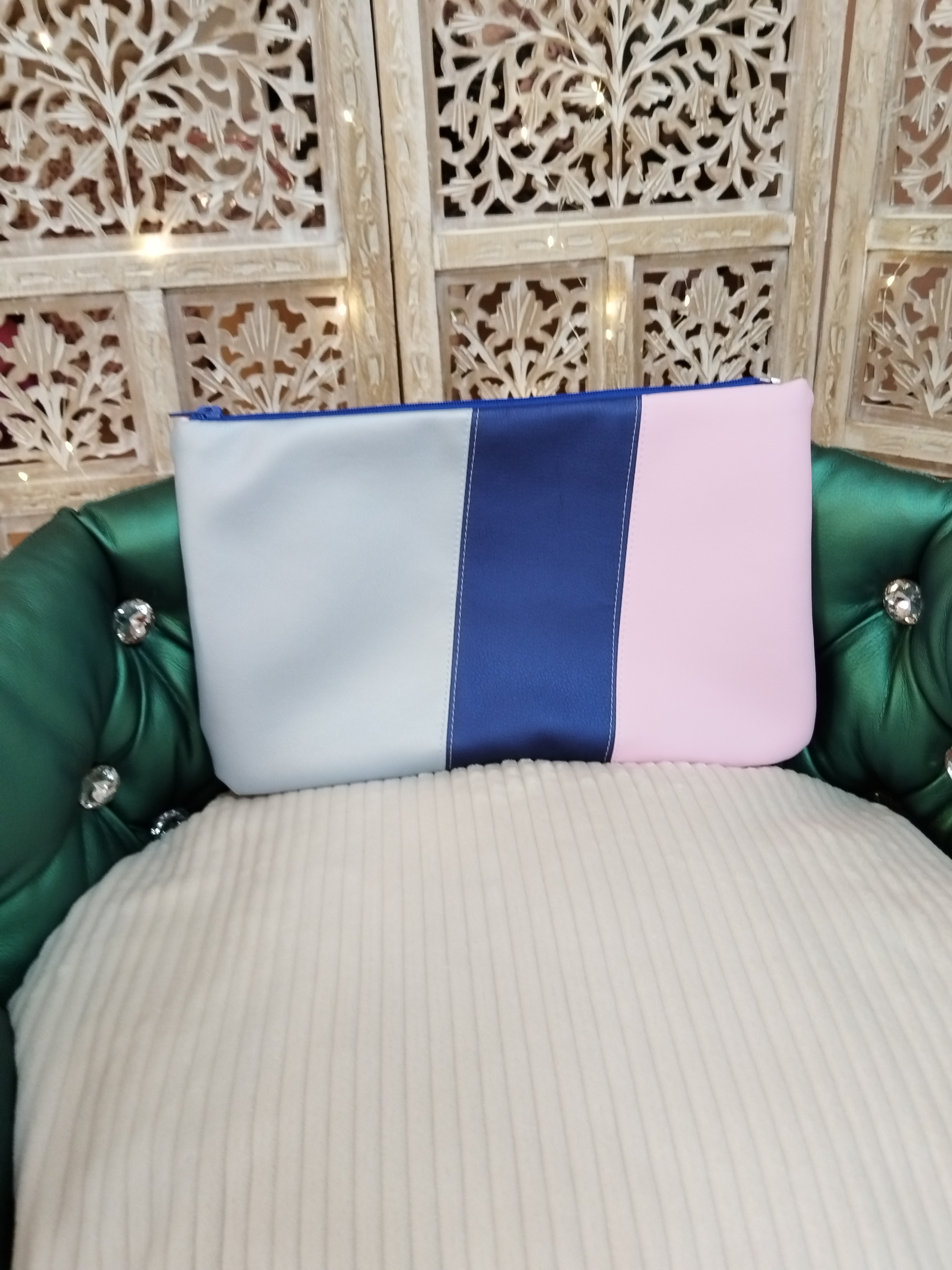 Trousse Plate - Patchwork Lucile