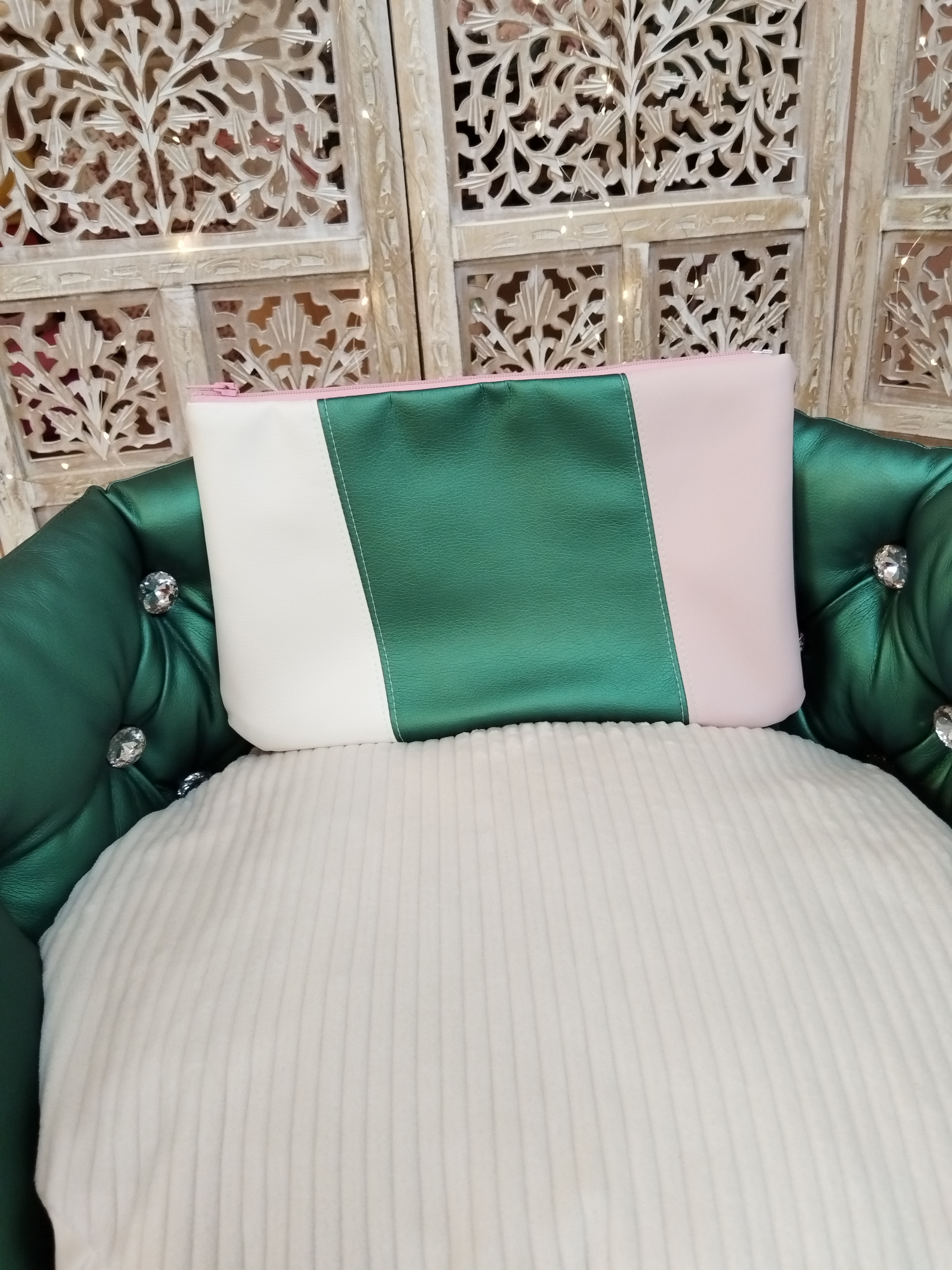 Trousse Plate - Patchwork Éliane