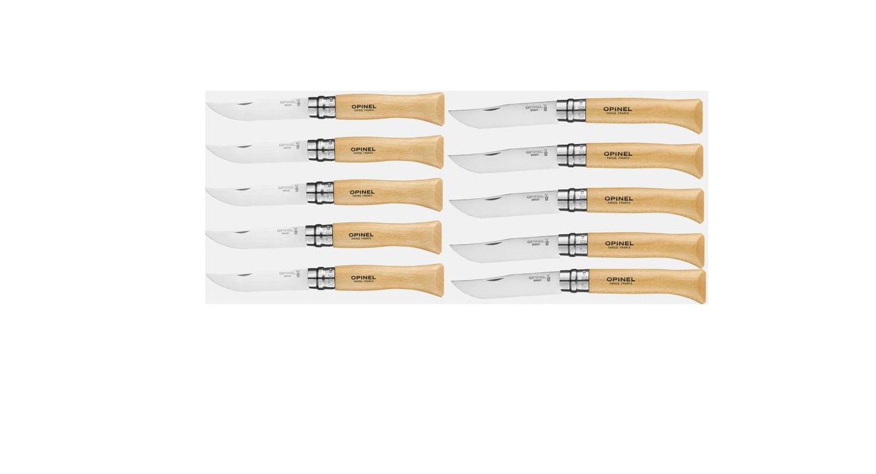 lot de 5 N° 09 et 5 N° 10 Inox opinel