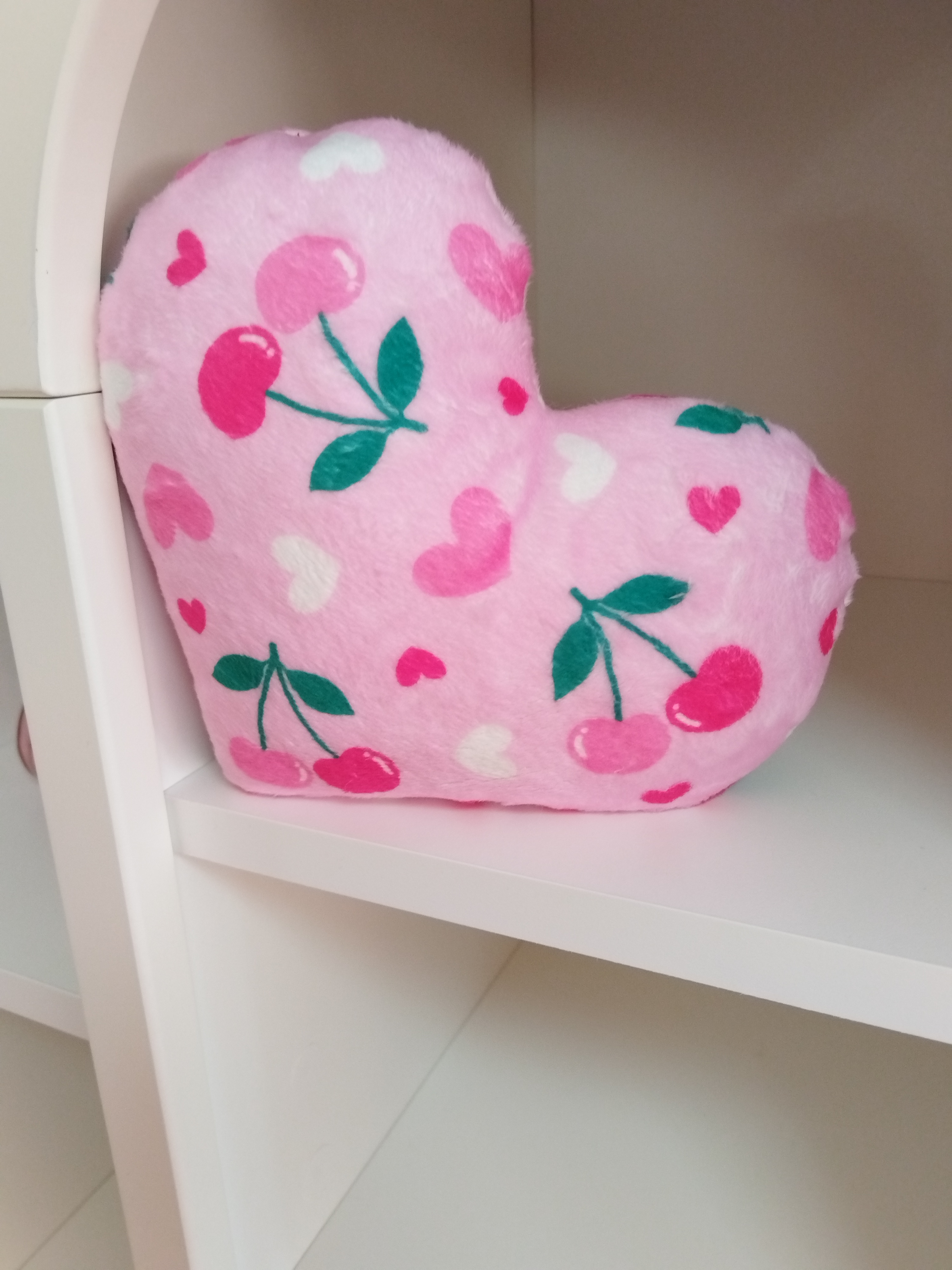 Coussin Coeur Cherry