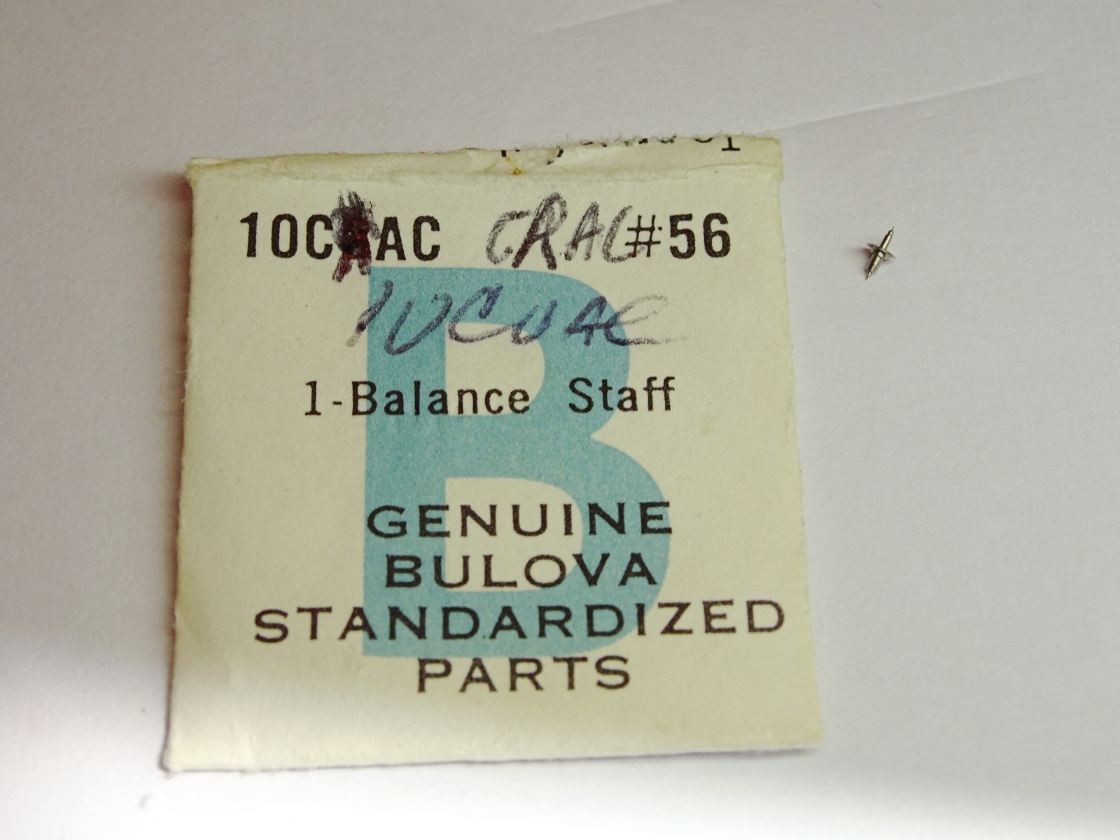 Bulova balance staff 10CRAC 10CRACD 10CPACD 10COAC 10COACD