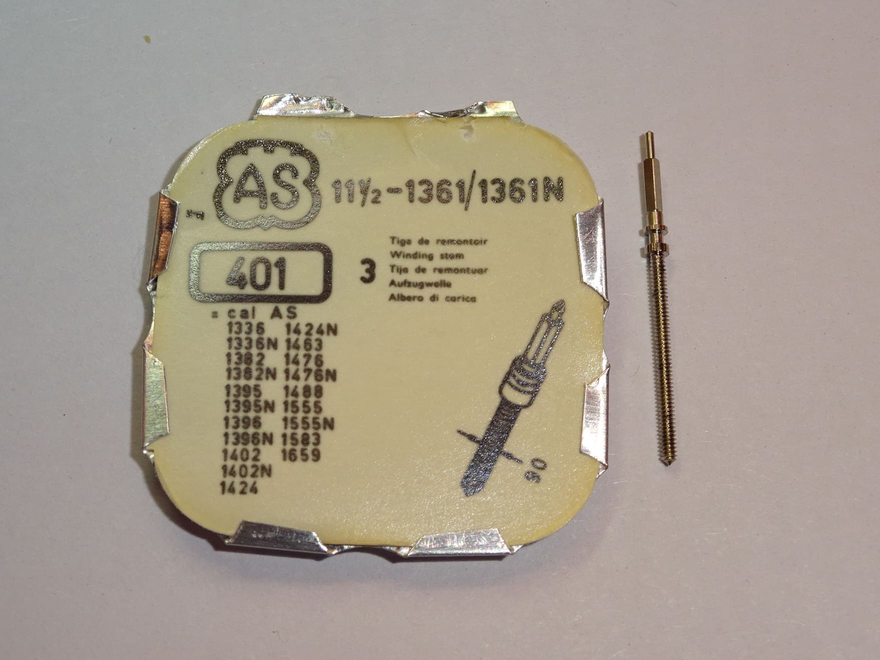 AS winding stem 1336 1361 1402 1382 1395 1396 1424 1463 1476 1488 1555 1583 1659 original