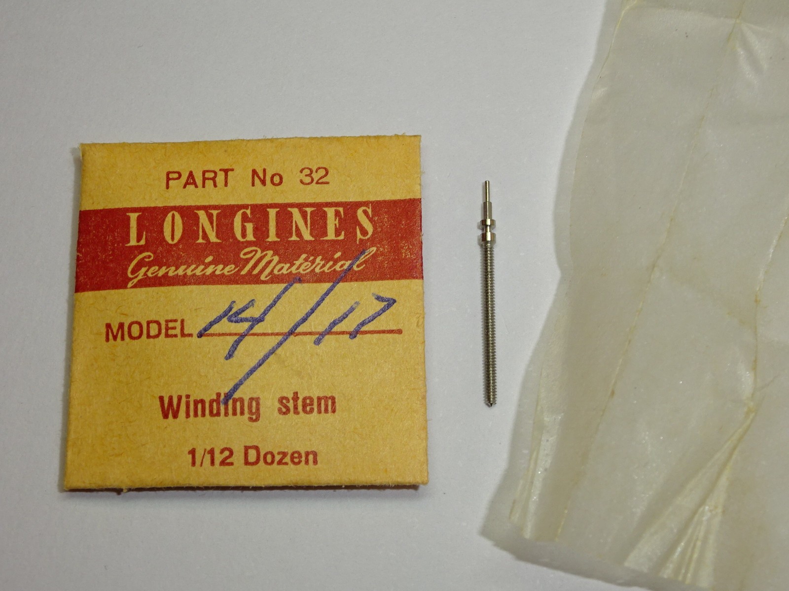 Longines winding stem 14.17 original, extra-long