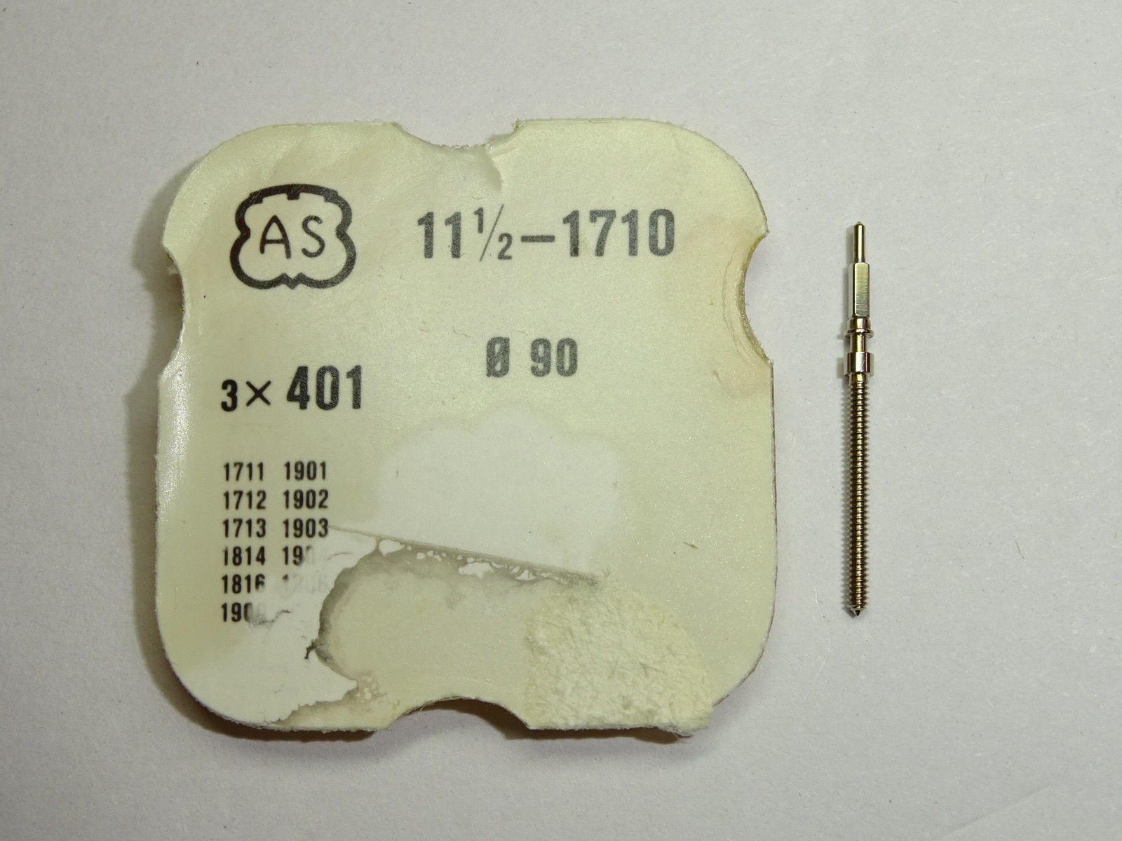 AS winding stem 1710 1711 1712 1713 1814 1816 1900 1901 1902 1903 1904 1906 original