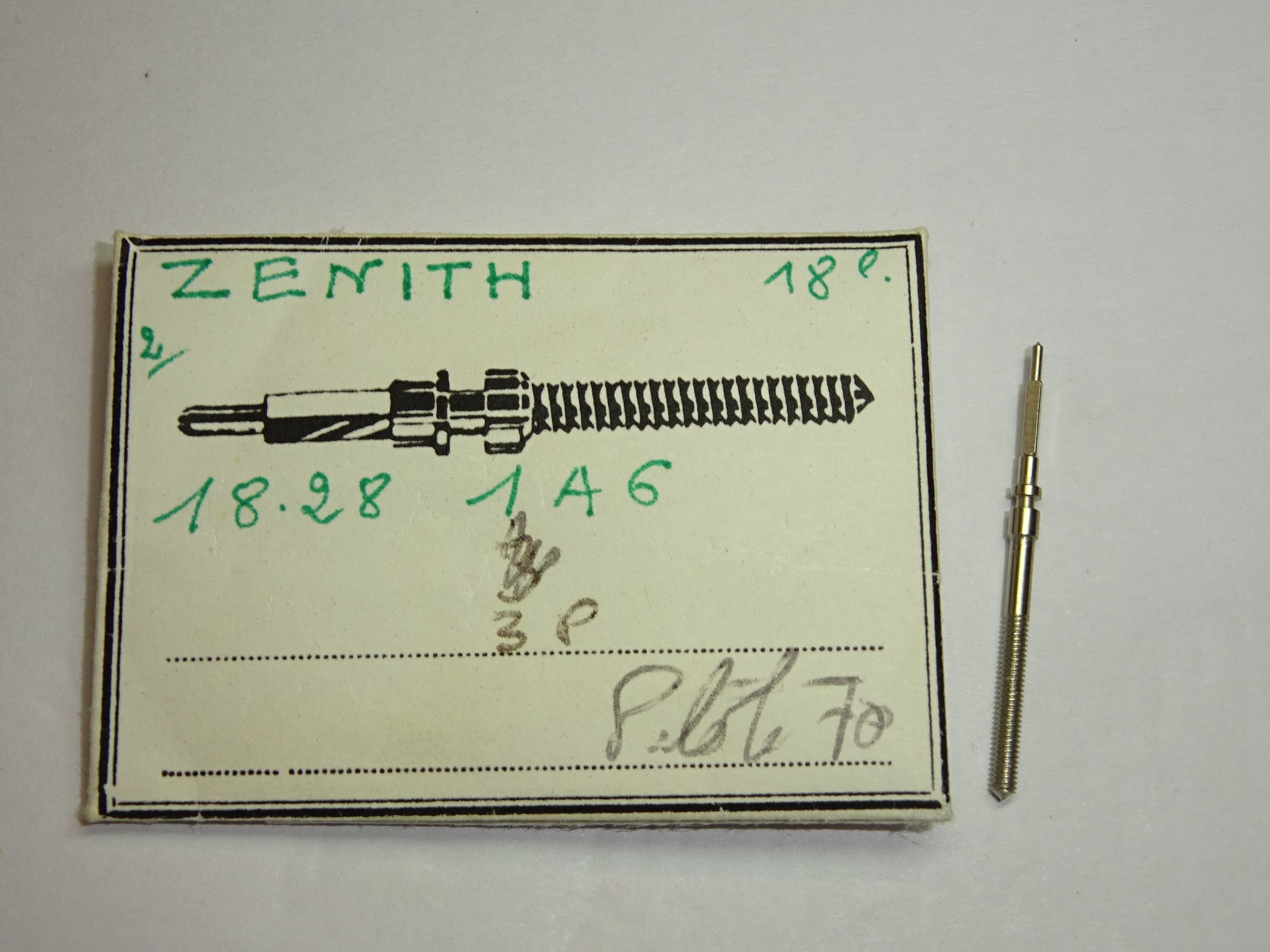 Zenith winding stem 18-28 18.28-3 18.28-3P 18.28-4 18.28-3A 111N (pilot 0.70mm)