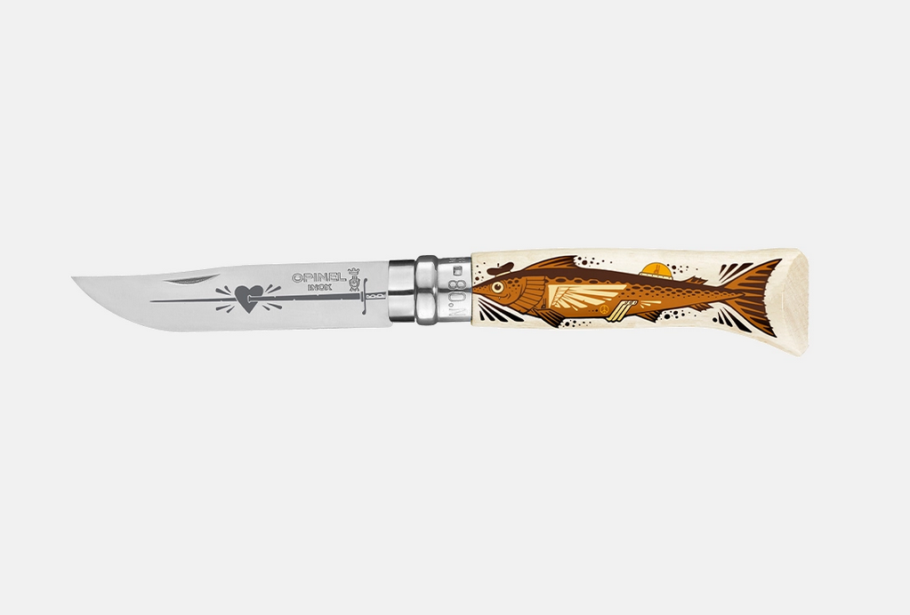 numéro 8, couteau de poche Jeremy Fish, Opinel, série limitée 2026