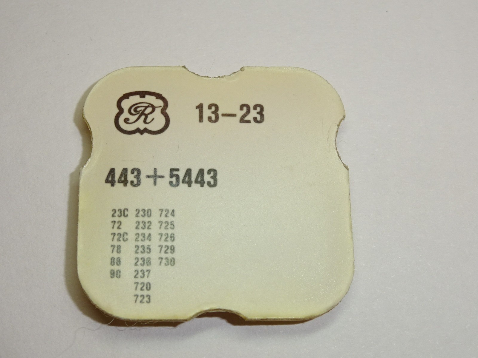 Valjoux 23 72 88 230 setting lever + screw / part 443 5443 (new)