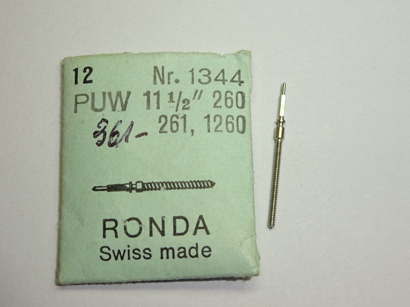 PUW winding stem 260 261 360 361 1260 1261 1360 1361