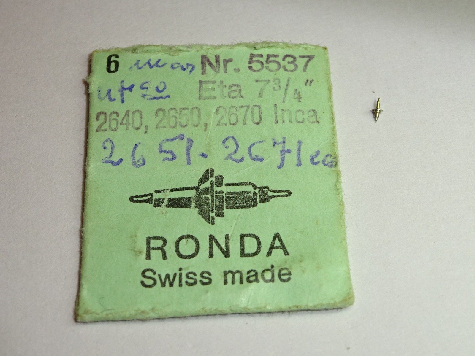 ETA balance staff 2640 2641 2648 2650 2651 2658 2660 2661 2668 2670 2671 2678