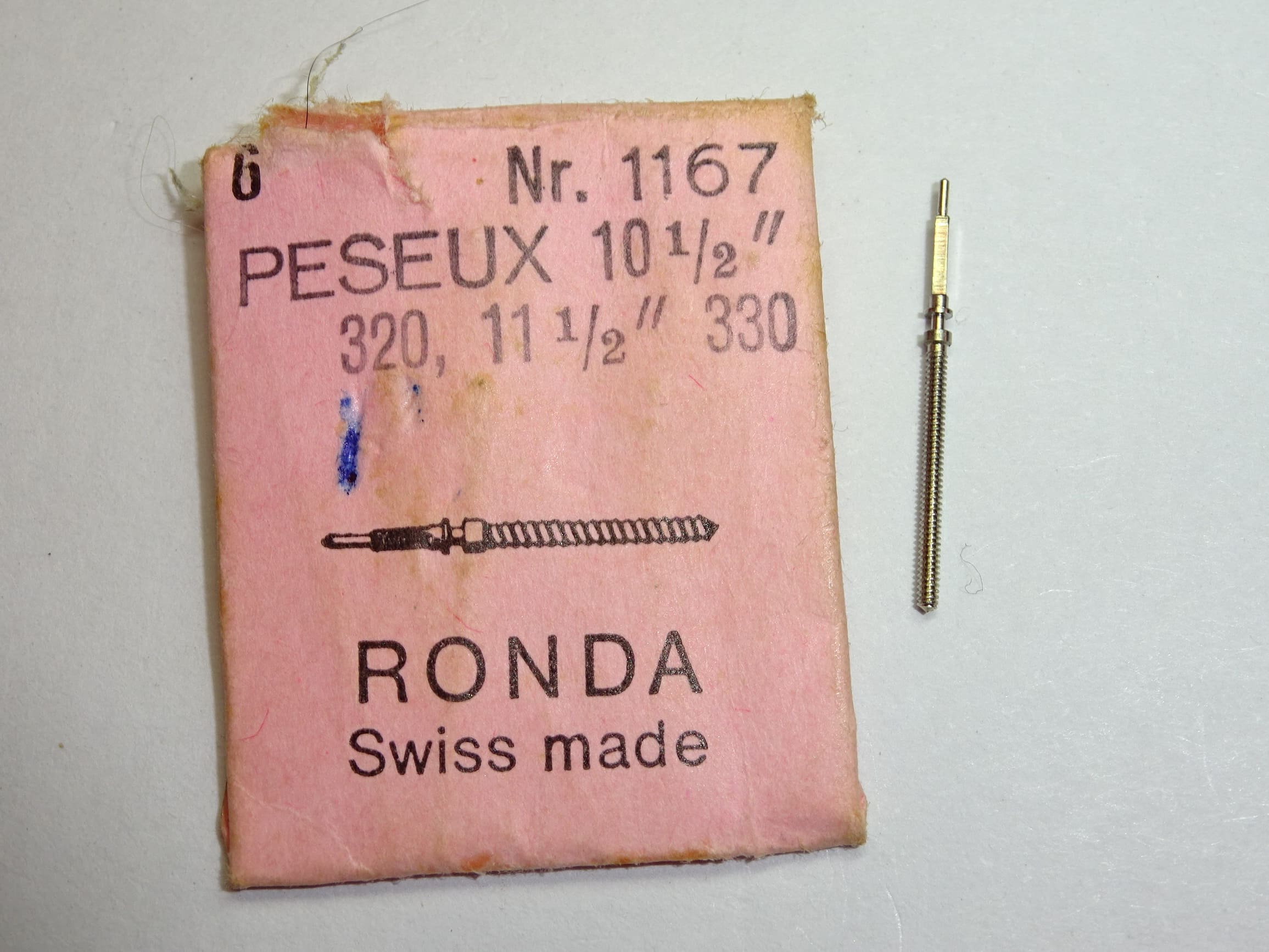Peseux winding stem 320 321 322 323 325 330 331 332 333 335 336 337 338