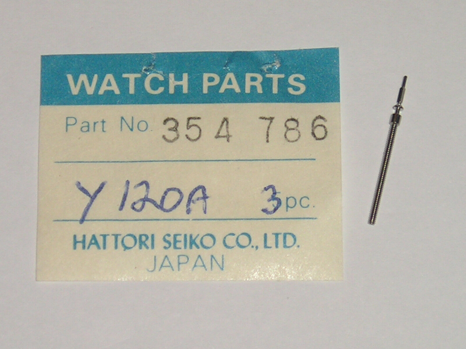 Seiko winding stem 354786 / Y120 Y121 Y130 Y131