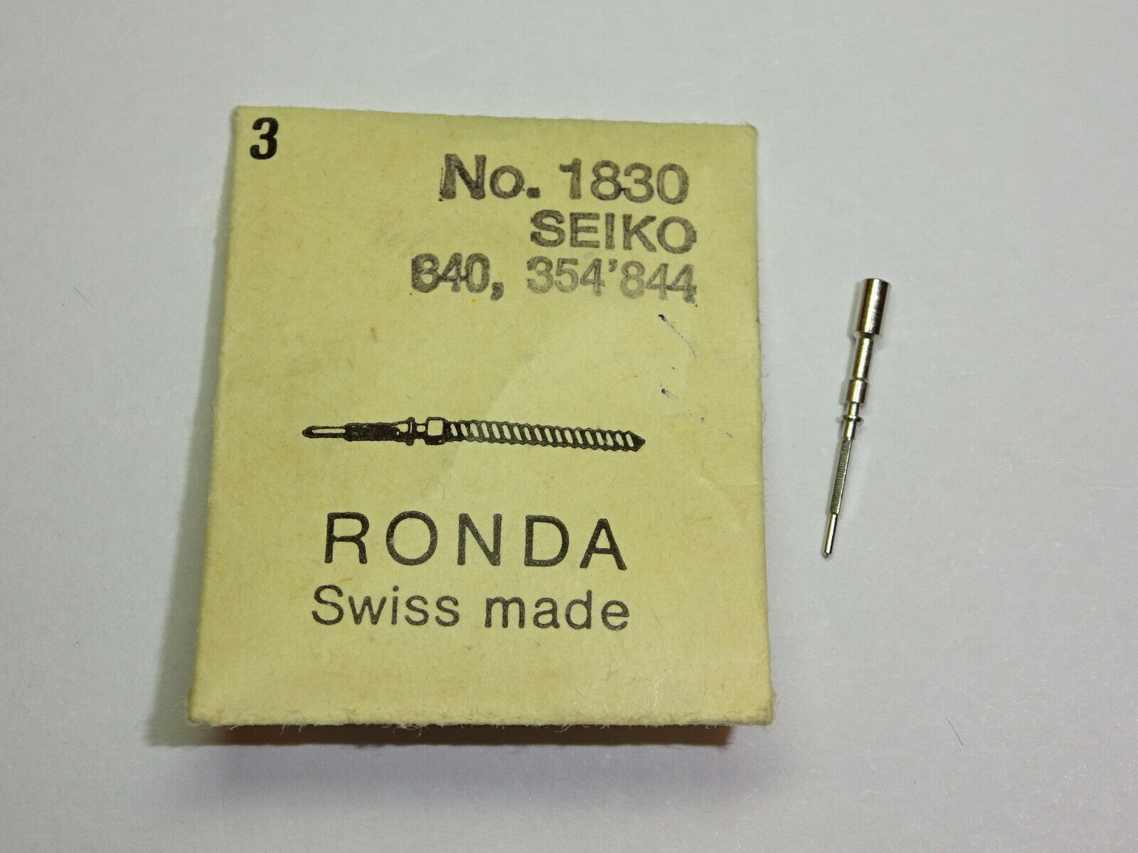 Seiko winding stem 354844 / cal 840 8305B 8305C / Ronda 1830