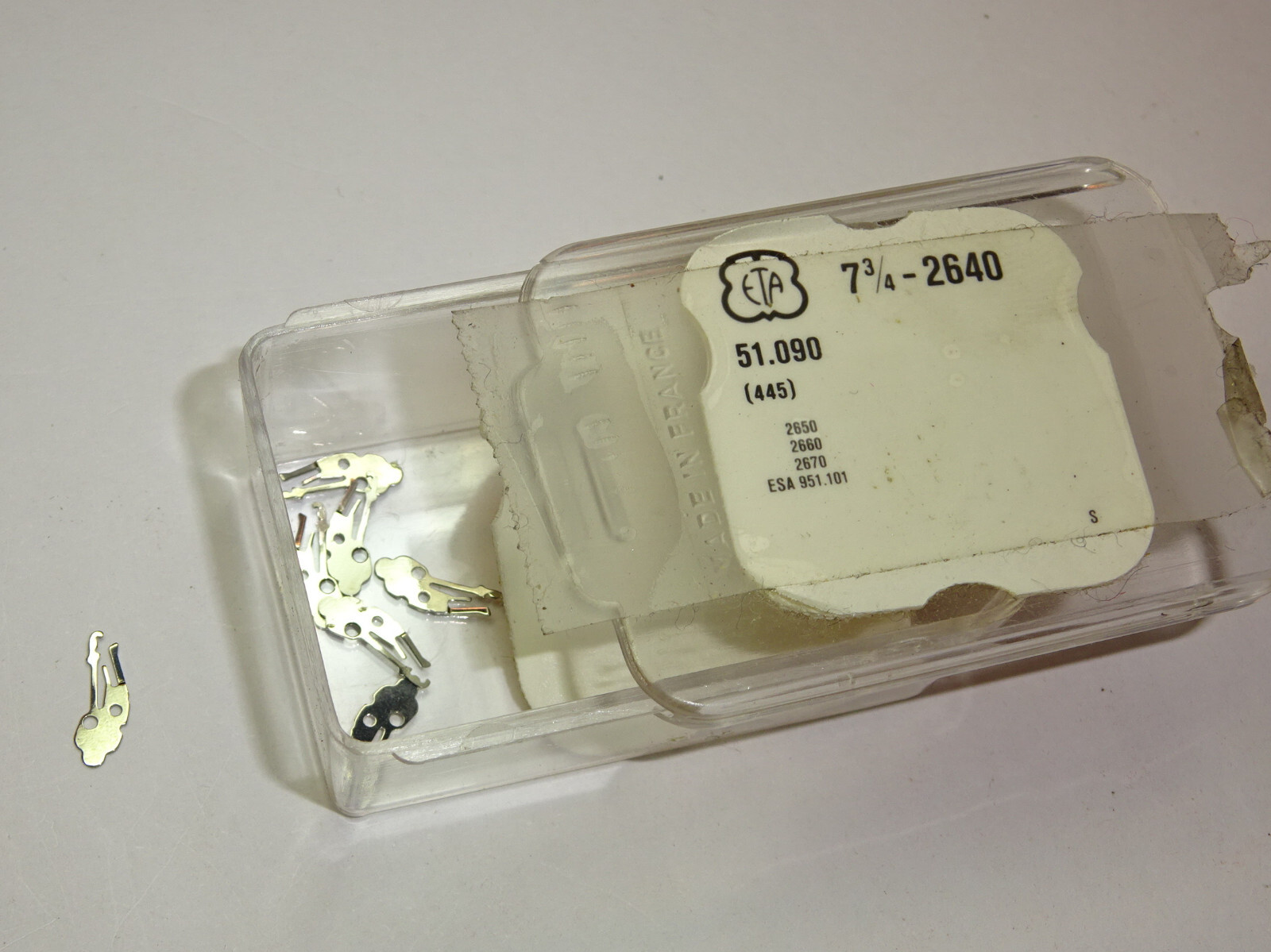 ETA setting lever spring cal. 2640 2650 2660 2670 + ESA 951.101 / part 445