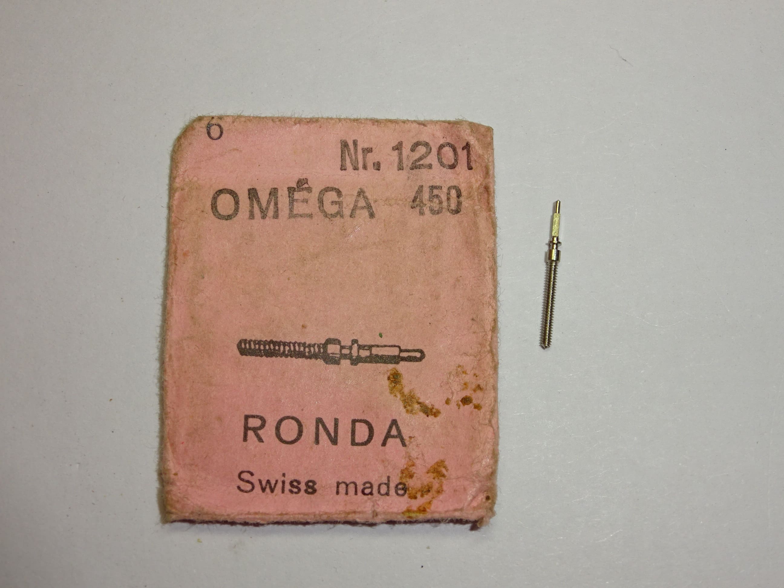 Omega winding stem 450 455 660 661 Ronda 1201