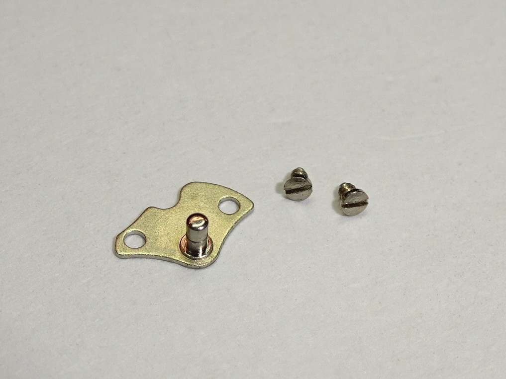 Longines oscillating weight axle + 2 screws cal. 501 503 505 506 507 508 / part 1496