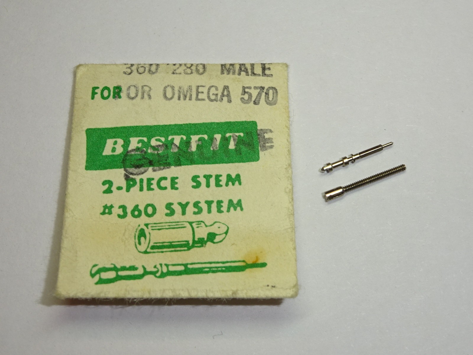 Omega winding stem 570 571 male + female / 1149 404