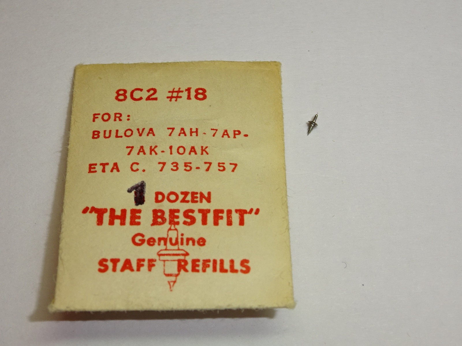 Bulova balance staff 7AA 7AK 7AH 7AN 7WZ 10AK 10AKC 10AKCS 10BK 10BHC