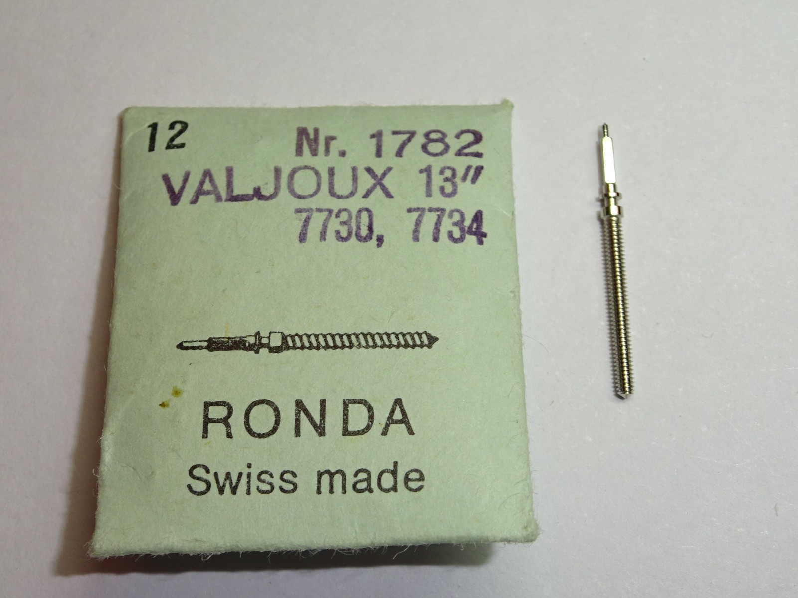 Valjoux winding stem 7730 7732 7733 7734 7736 / Thread 120 - Ronda 1782