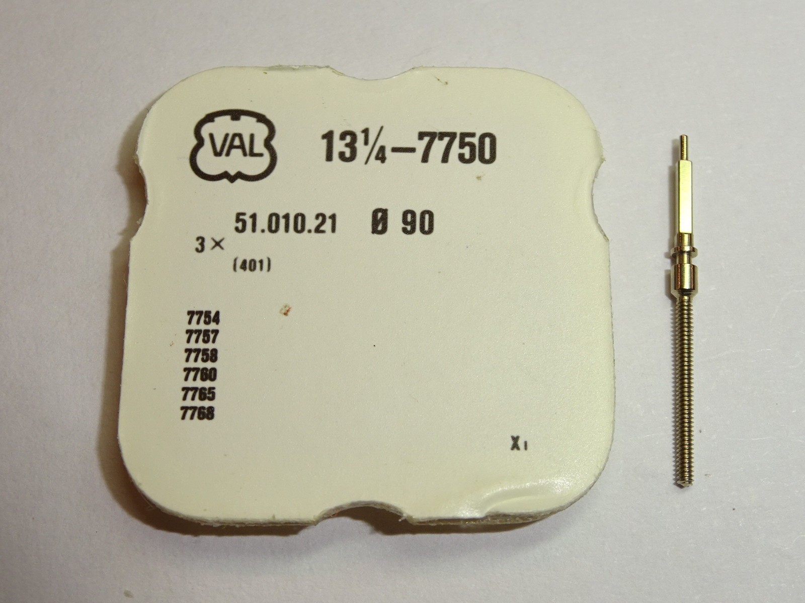 Valjoux winding stem 7750 7751 7753 7754 7760 7765 / 0riginal part, thread 0.90mm