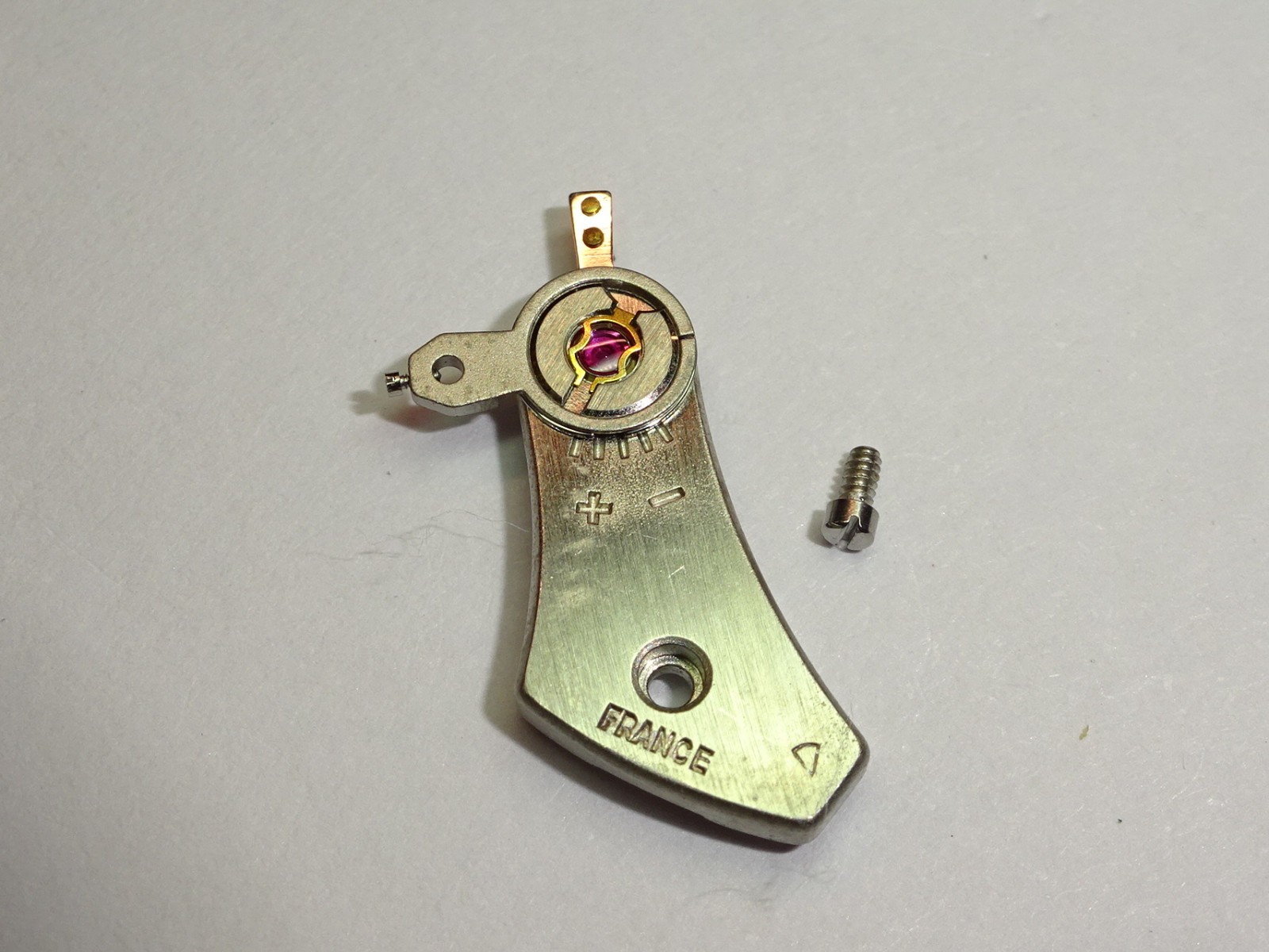 Valjoux balance cock + regulator 7730 7732 inca / part 121 + 307