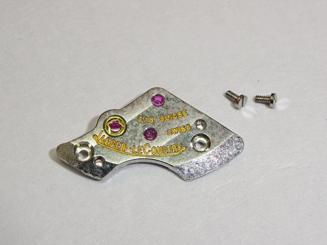 Jaeger Lecoultre 838 839 / IWC 1852 train wheel bridge / part 110