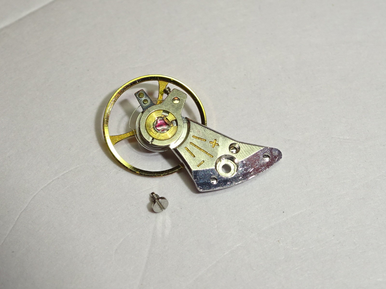 Jaeger Lecoultre 895 complete balance + balance bridge / parts 721 121