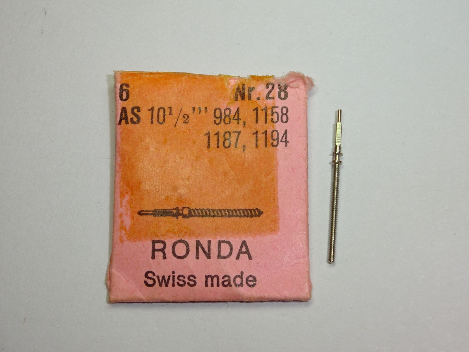 AS winding stem 984 1158 1187 1194  / Ronda 28 / Thread 90