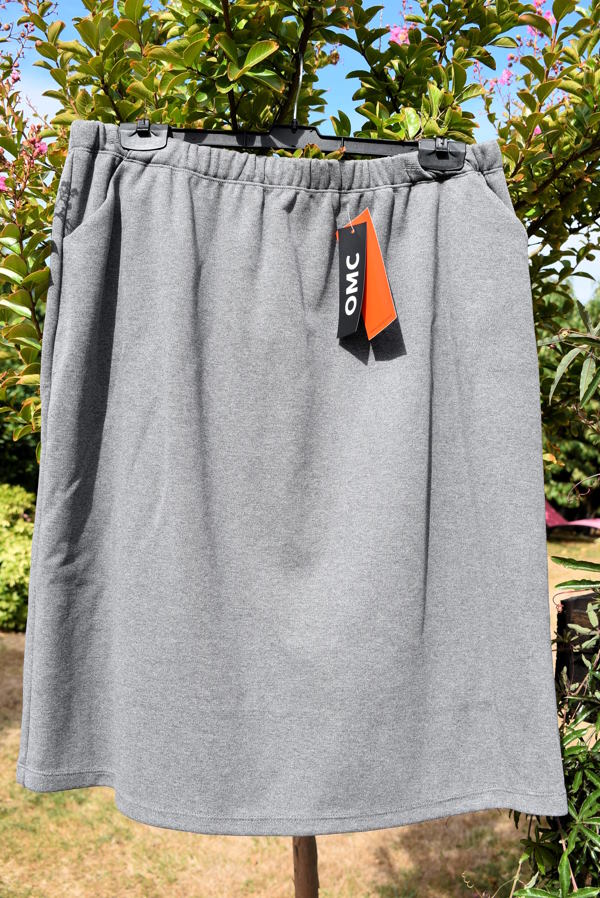 Jupe droite taille élastique
