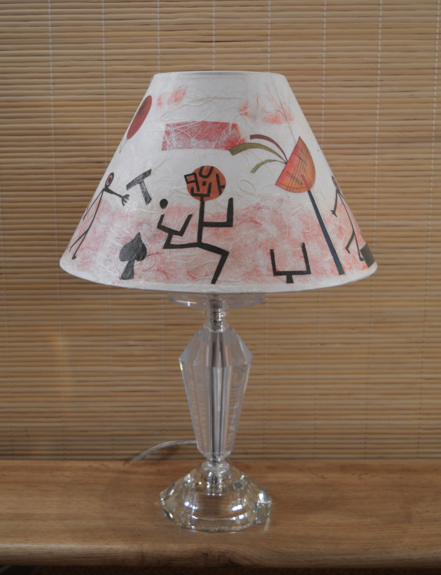 Abat-jour conique-Art abstrait.