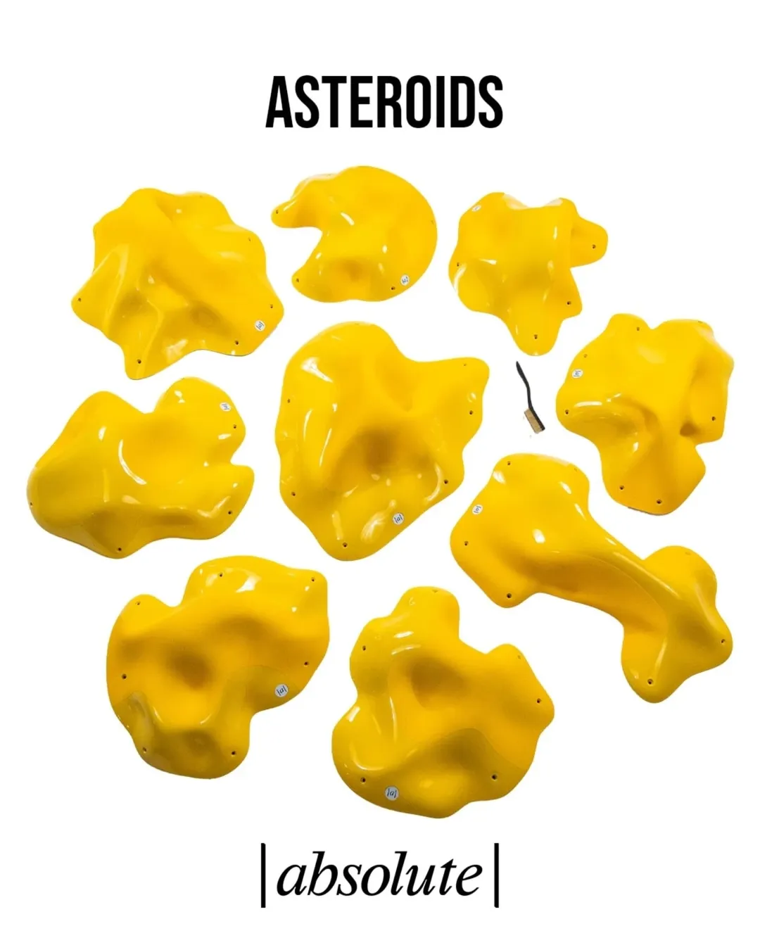  Set Asteroïds - Thermoplastic Dual-Texture - 9 units 