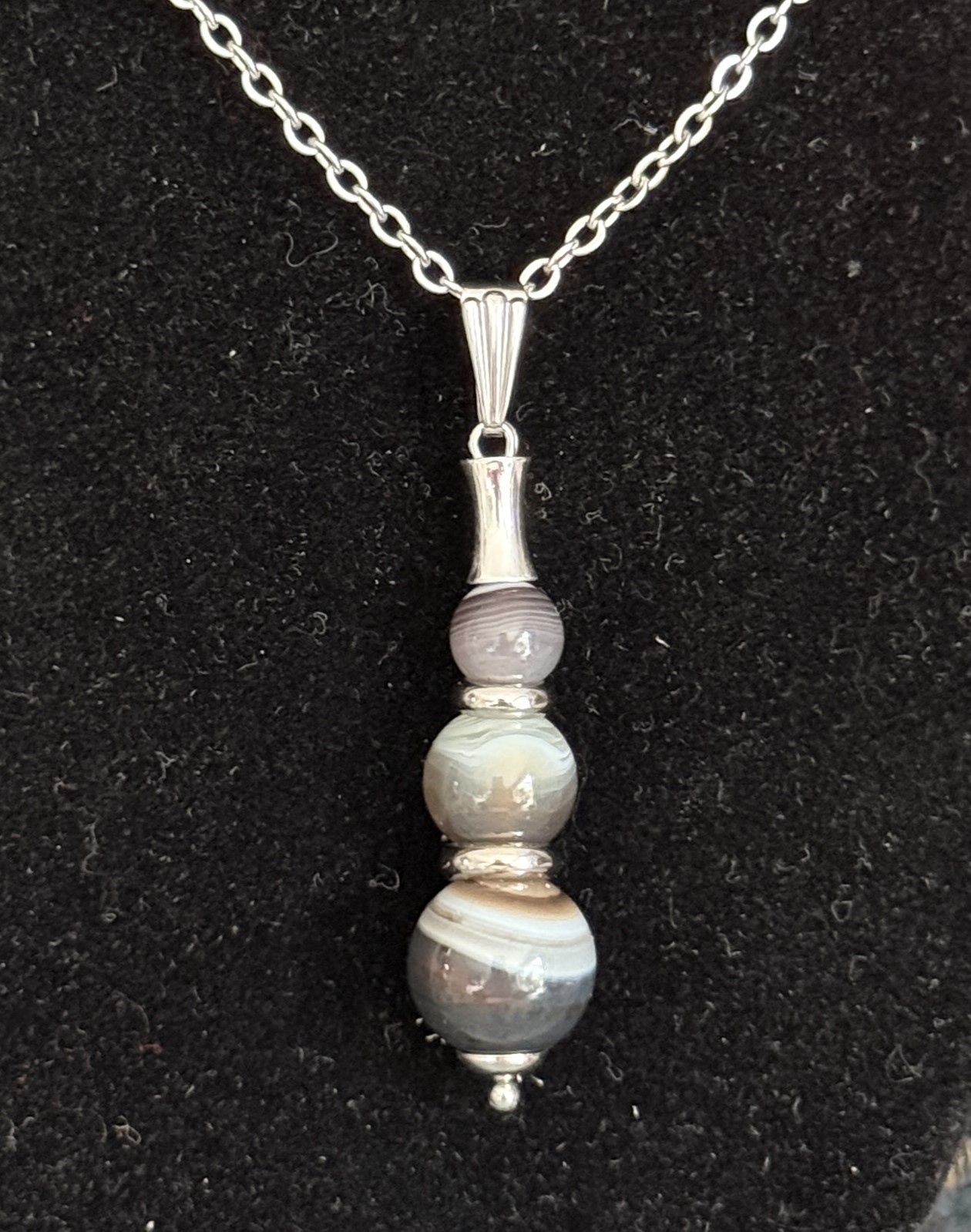 Pendentif "Echo de Gaïa" en Agate