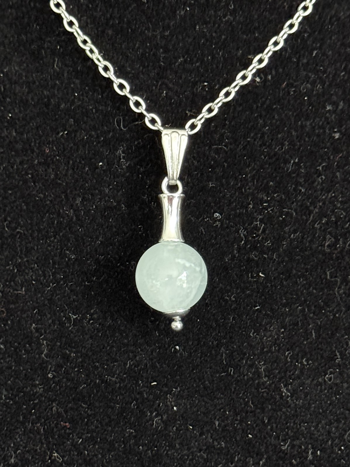 Pendentif "Vibration Minérale" en Aigue-marine