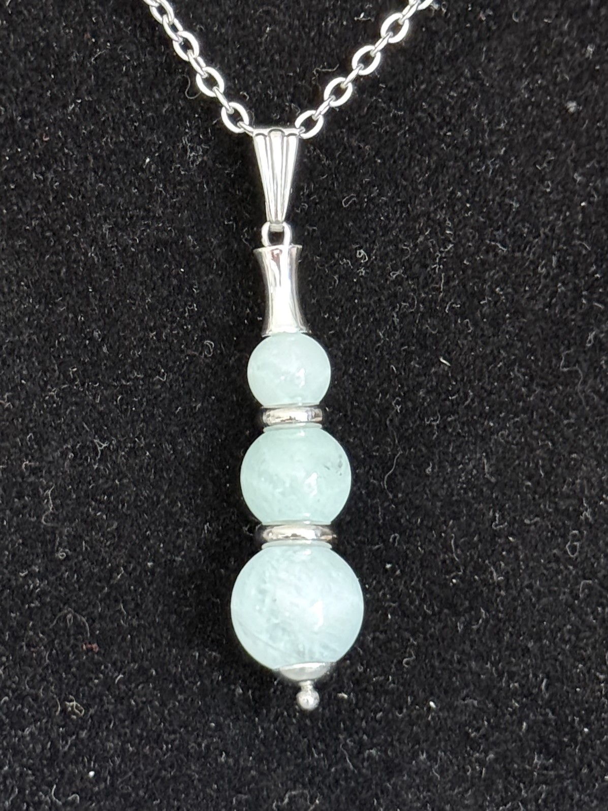 Pendentif "Echo de Gaïa" en Aigue Marine