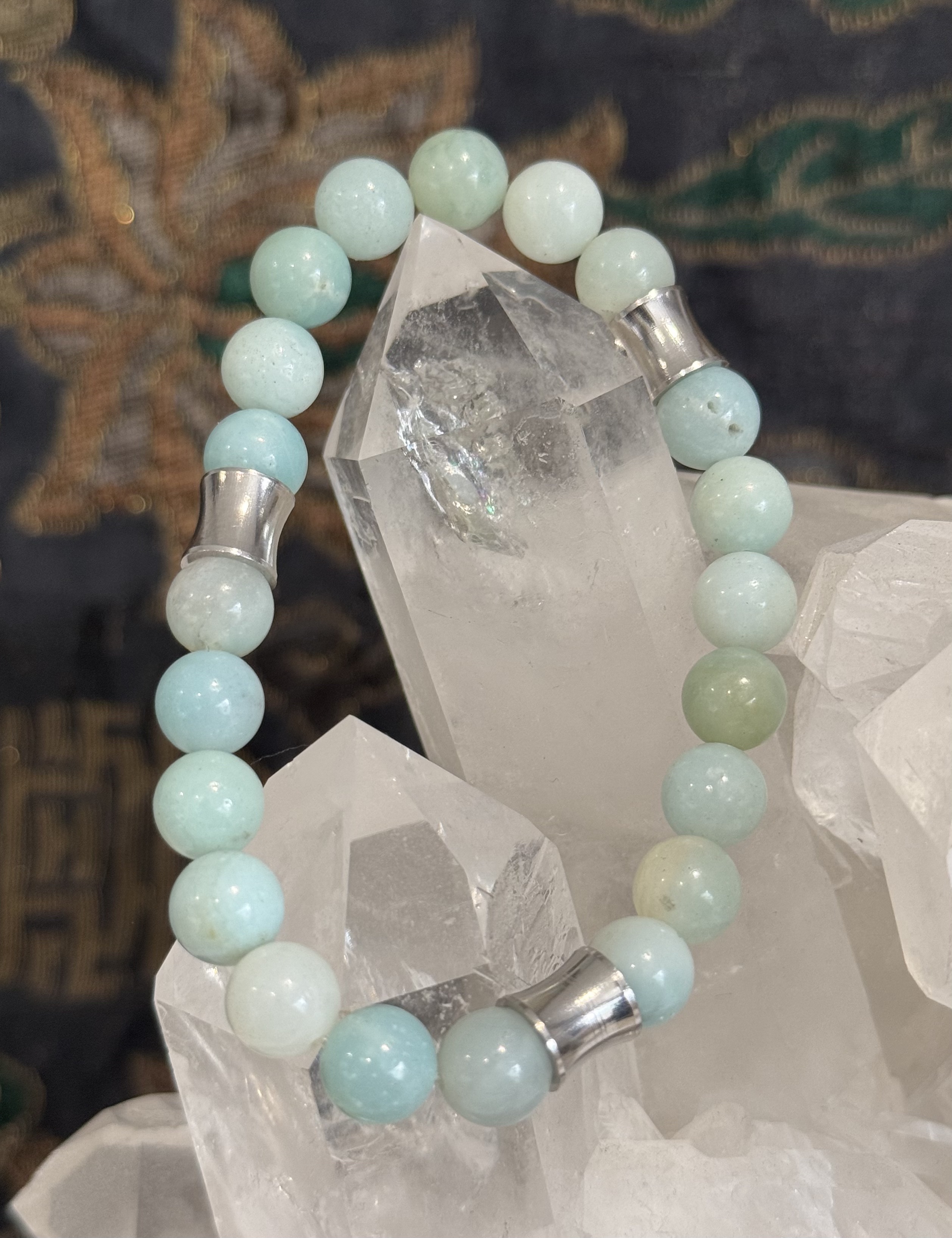 Bracelet "Aura du Phoenix" en Amazonite