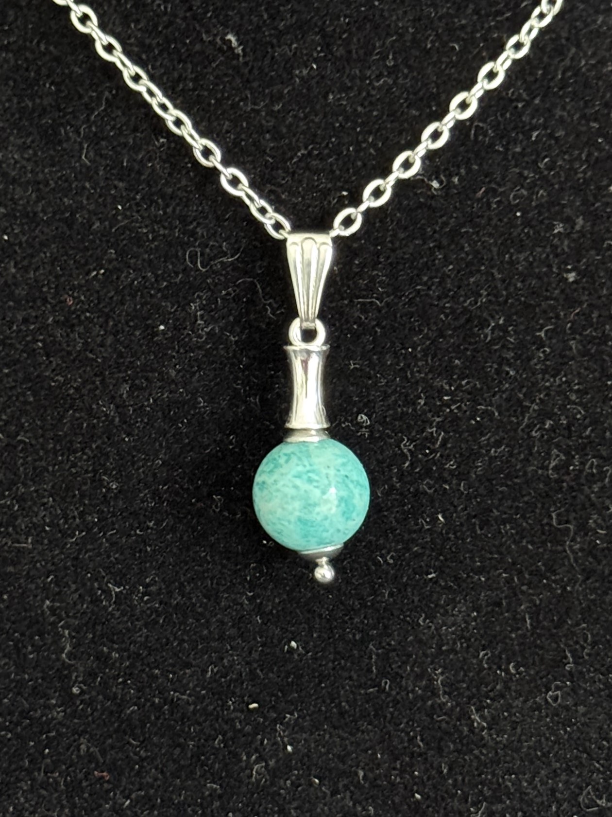 Pendentif "Vibration Minérale" en Amazonite
