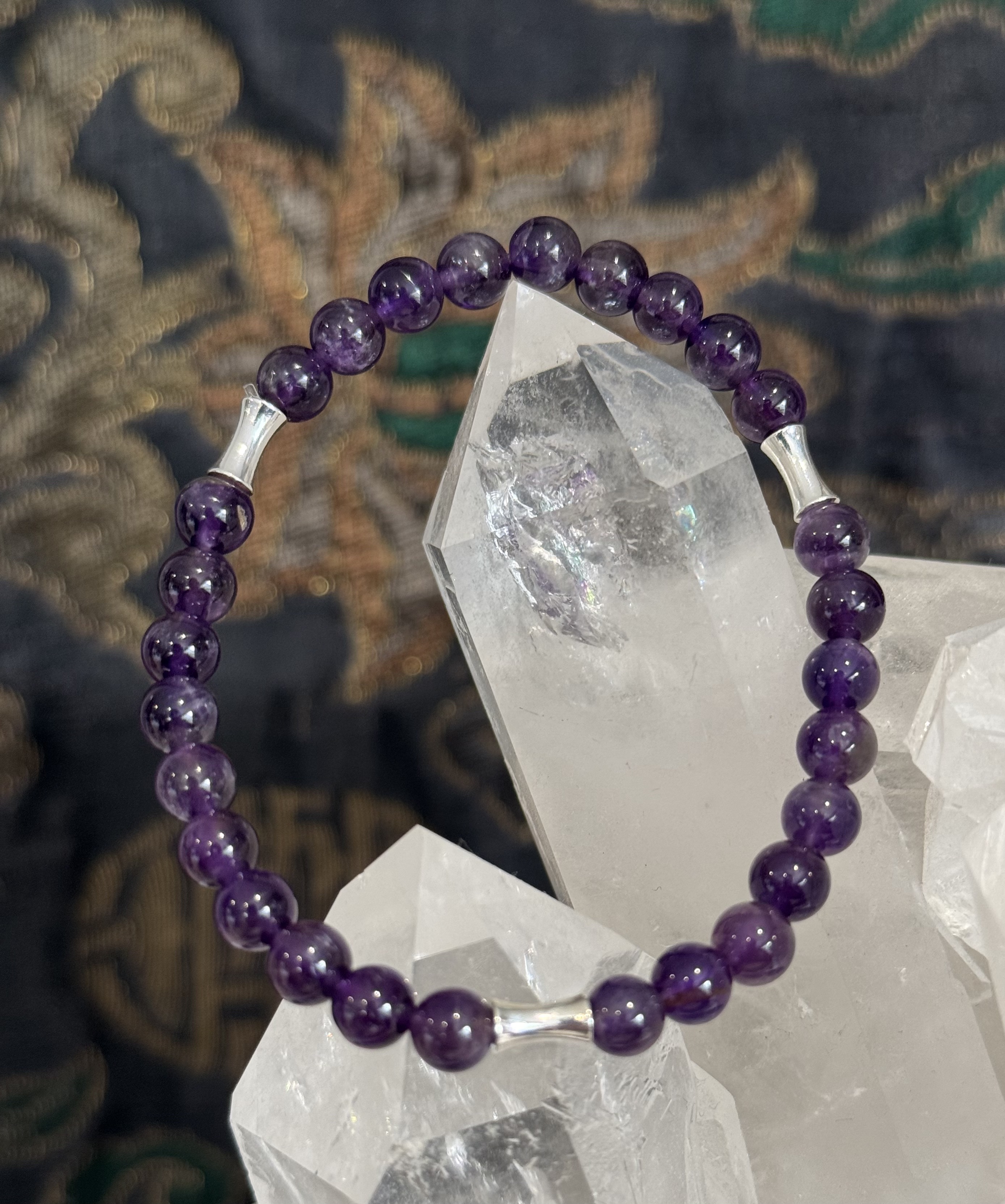 Bracelet "Vibration Minérale" en Améthyste