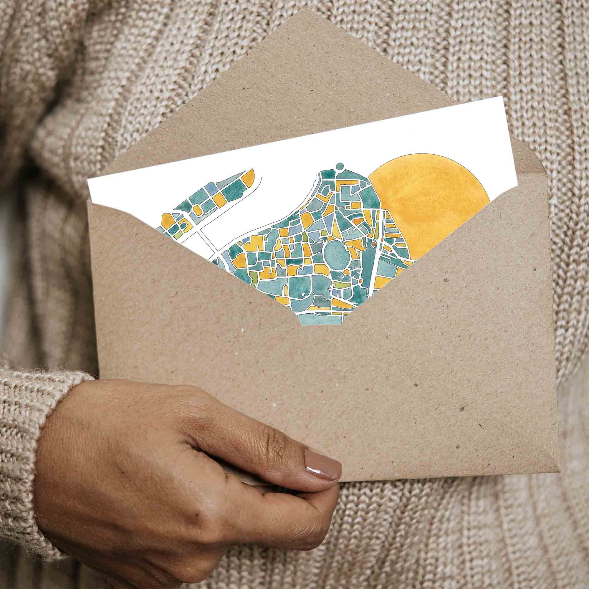 Carte postale double Arles