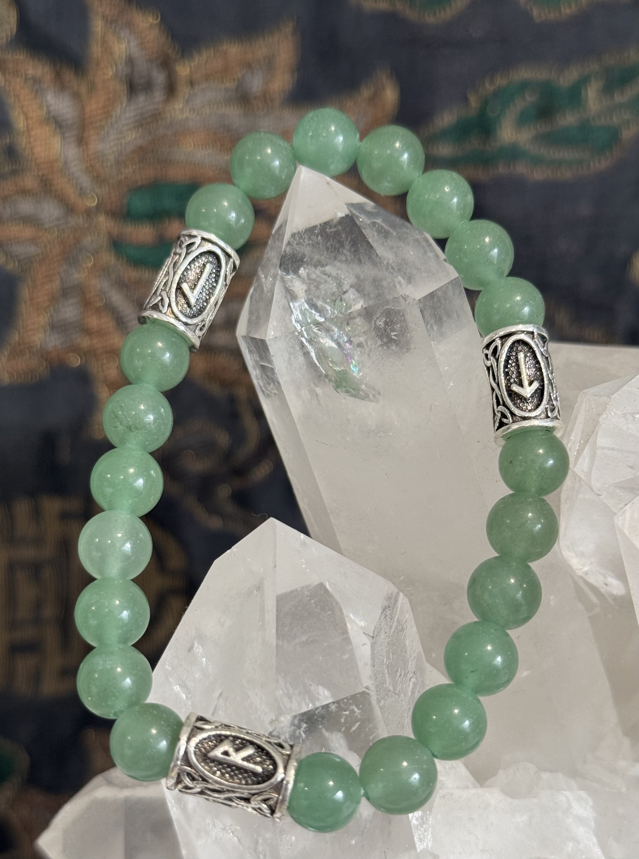 Bracelet "Runique" en Aventurine