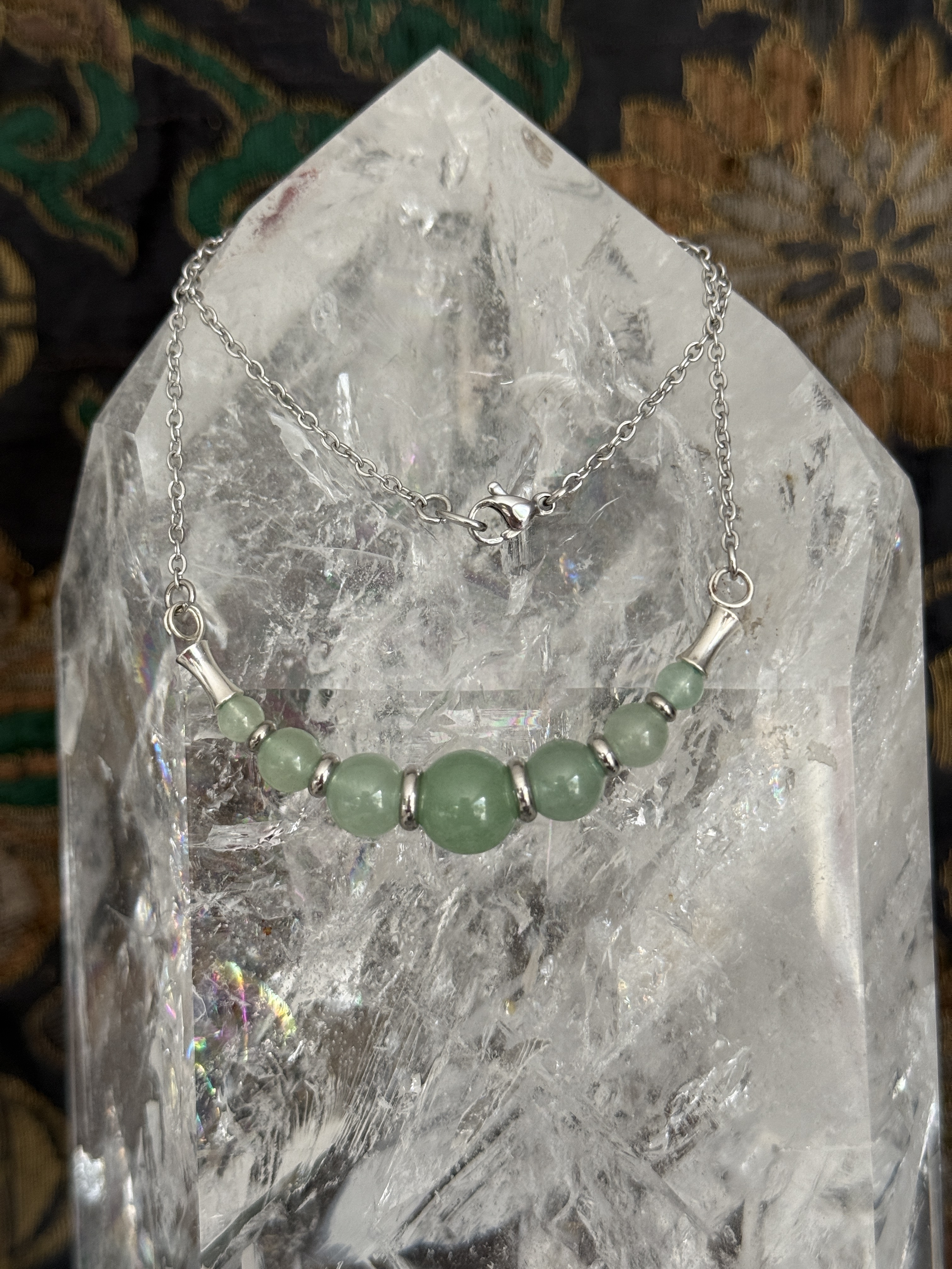 Collier "Echo de Gaïa" en Aventurine